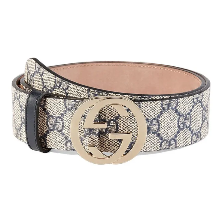 GUCCI Gg Supreme Belt With G Buckle-1