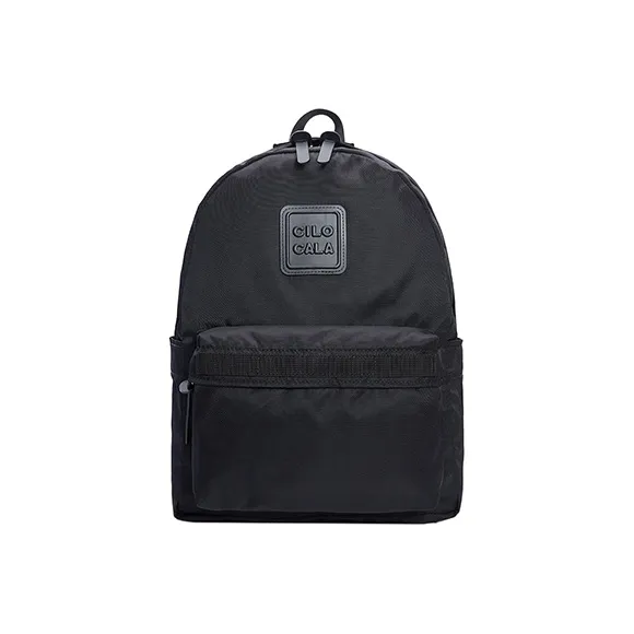 CILOCALA Nylon Fabric Backpack Regular Unisex BLACK-3