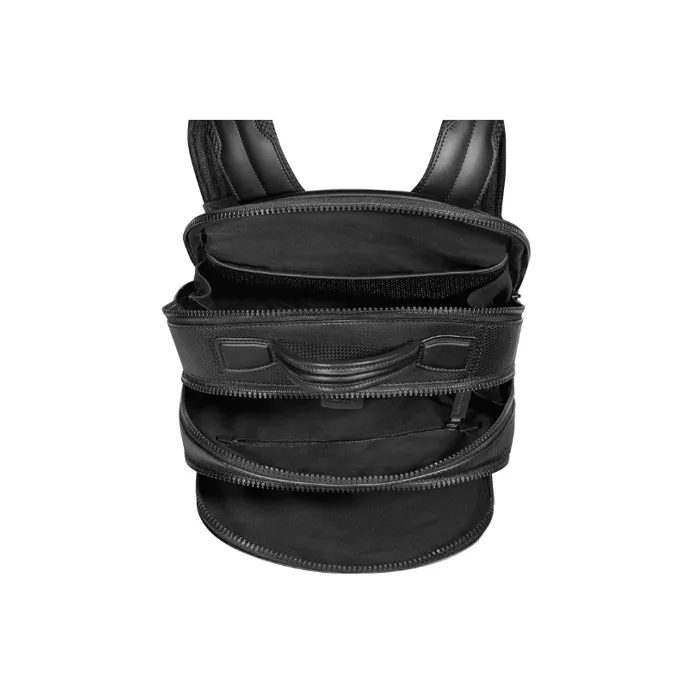 MONTBLANC Cow Leather Backpack Trumpets Men's Black-2