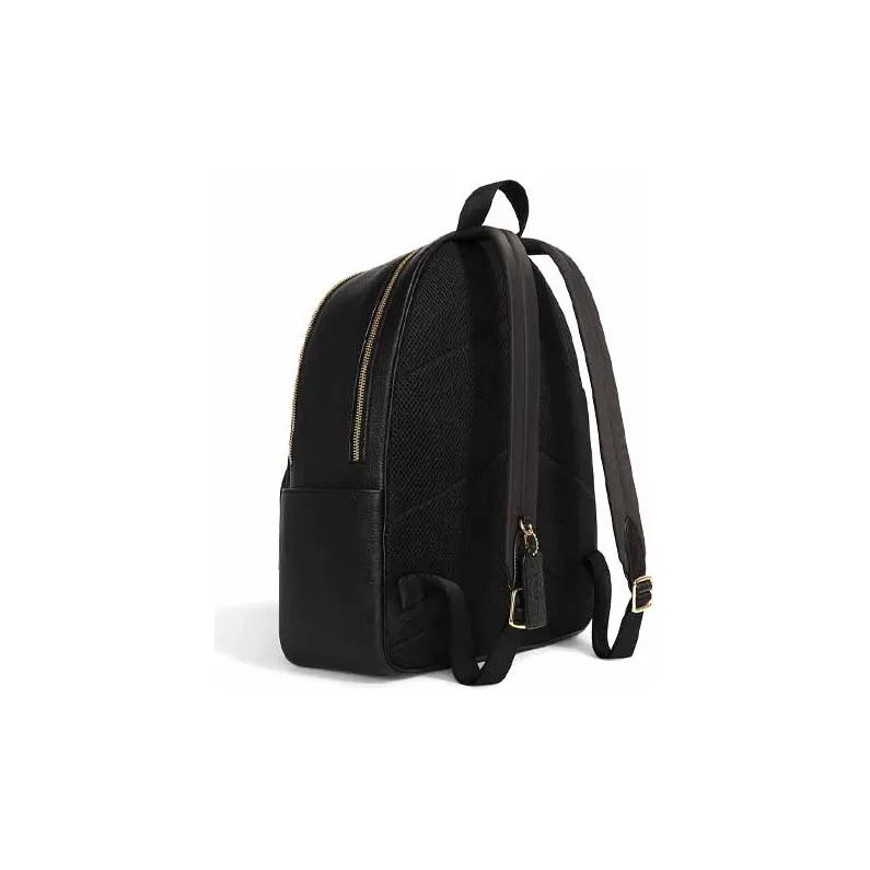 COACH Court Leather Patchwork With PVC Backpack Tubas Men's Black-2