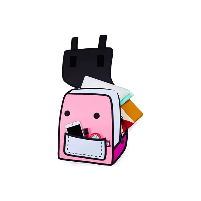 JumpFromPaper Polyester Universe Backpack Large Size Unisex Neon Pink-2