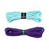 Lake Blue Round Shoelace 1 Pack+Dark Purple Round Shoelace 1 Pair
