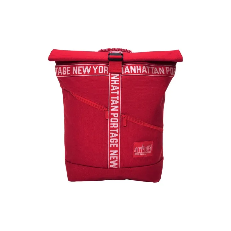 Manhattan Portage Nylon Backpack Unisex Red-0