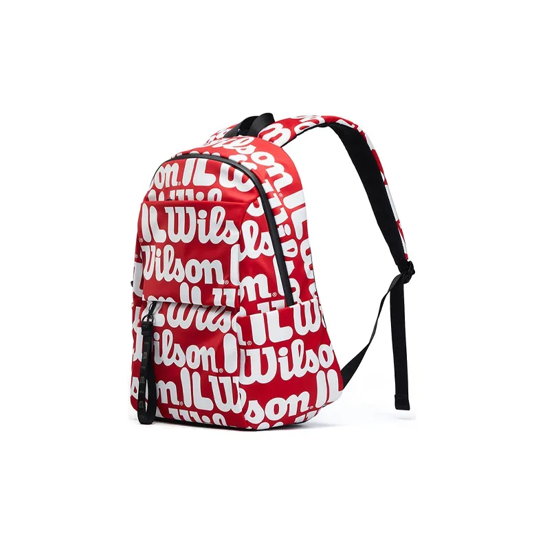 FILA × Wilson Tenis Collaboration Fabric Backpack Regular Unisex Red-1