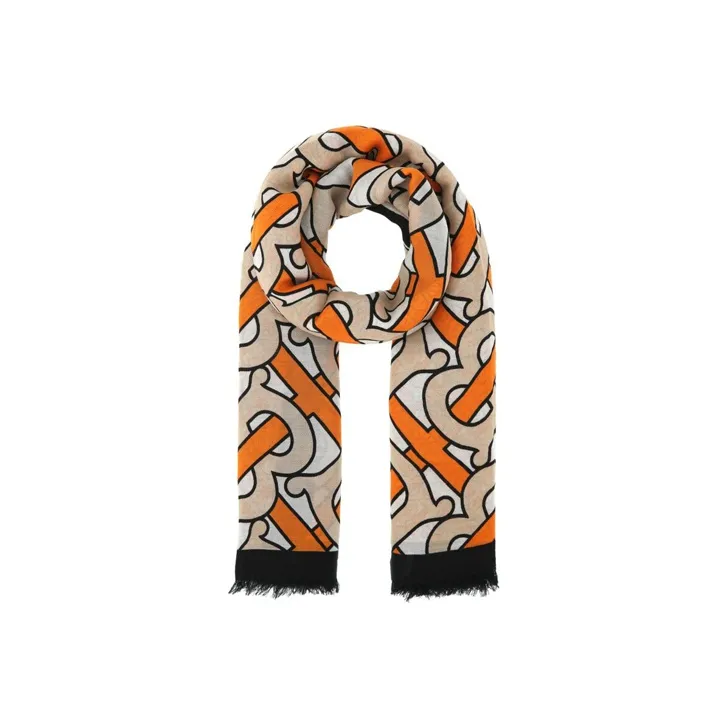 Burberry Knit Scarves Unisex Multicolor-0