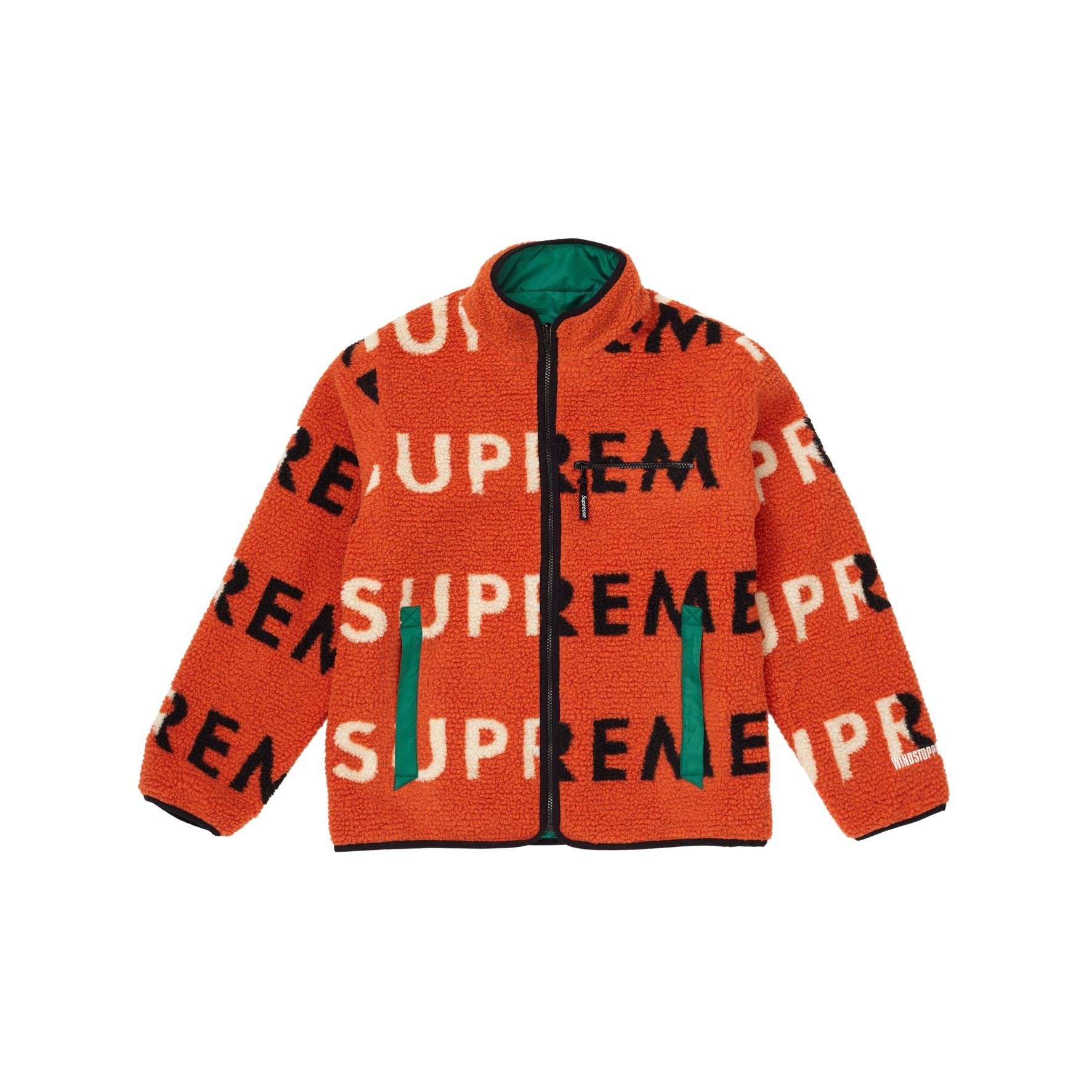 Reversible logo fleece jacket supreme on sale