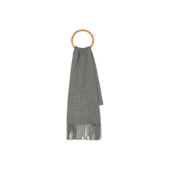 MOSCHINO Knit Scarves Unisex Dark Gray