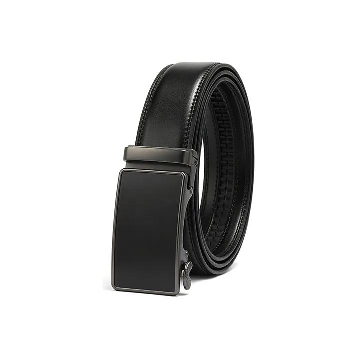 FREE RABBITⅡ Genuine Leather Automatic Buckle Belt Cow Leather Belts Men's-1