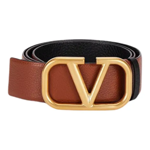 Valentino Leather Belts Unisex Brown