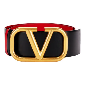 Valentino VLogo Plaque Reversible Belt