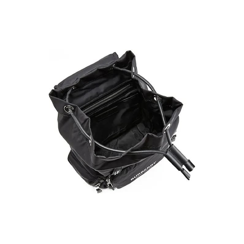 Burberry Nylon Canvas Backpack Women's Black-6