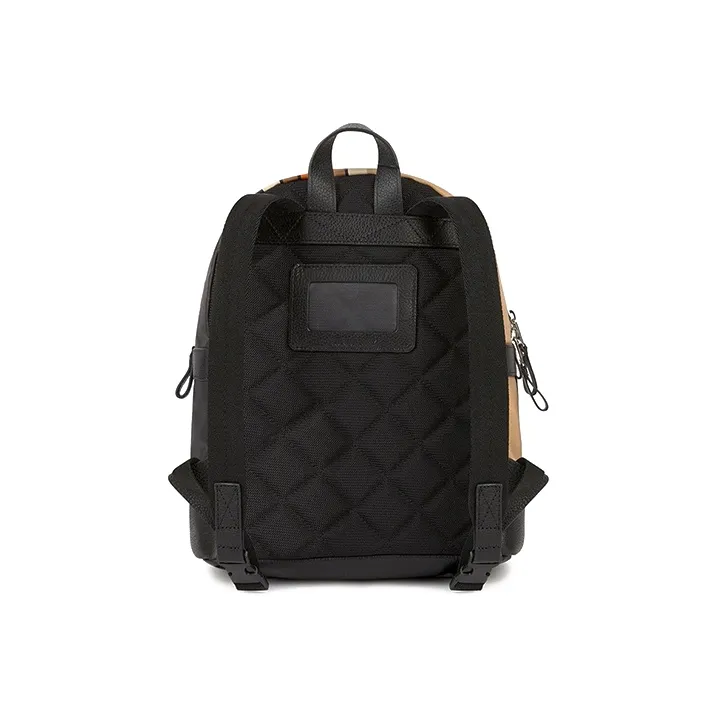 Burberry Canvas Backpack Small Size Unisex Yellow Brown-2