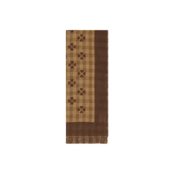 GUCCI Fringed Cotton-jacquard Scarf