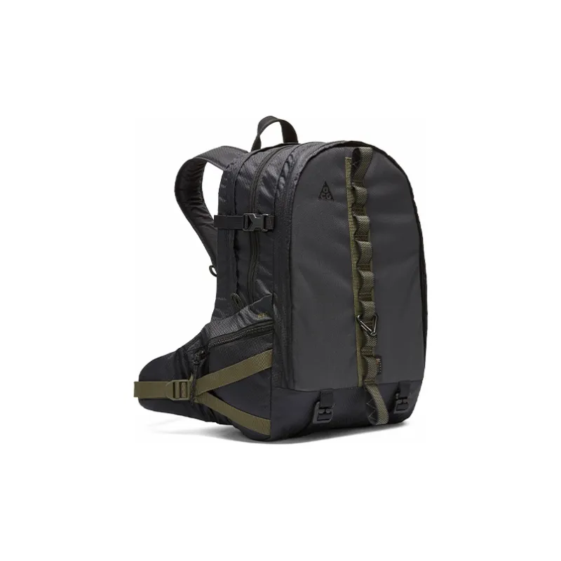 Nike Nylon Fabric Backpack Regular Unisex Black Gray Color-1