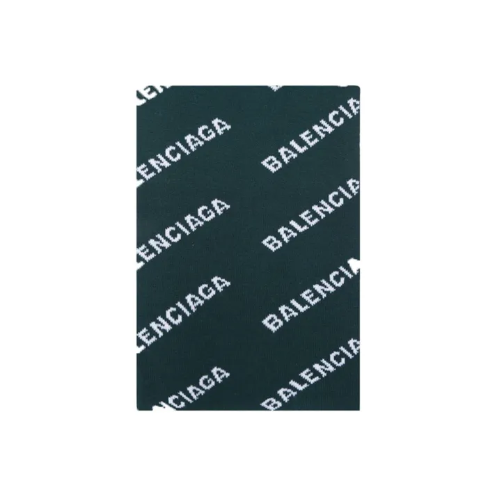Balenciaga Knit Scarves Men's Forest Green-1