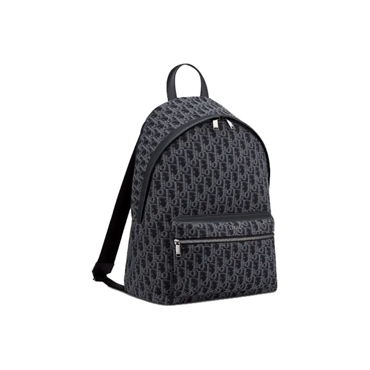 DIOR Leather Backpack Men's Blue-1