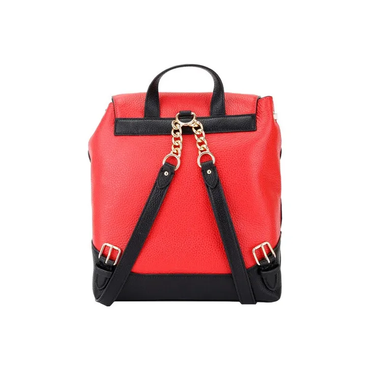 COACH Elle Leather Backpack Small Size Women's Red-2