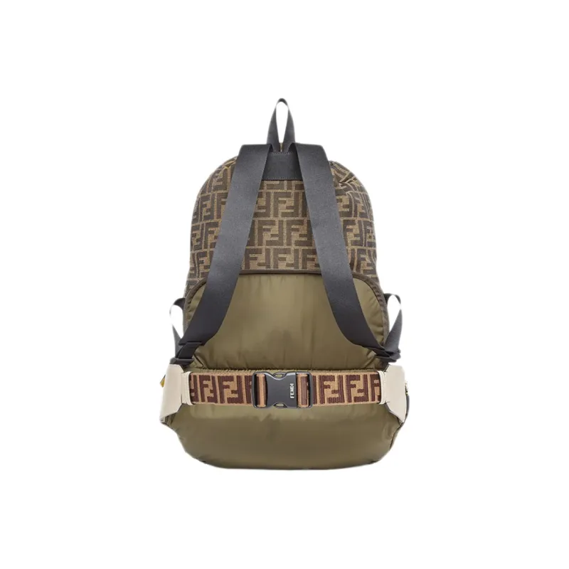 FENDI Nylon Backpack Men's Green-1