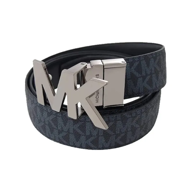 MICHAEL KORS Leather Belts Men Blue-1