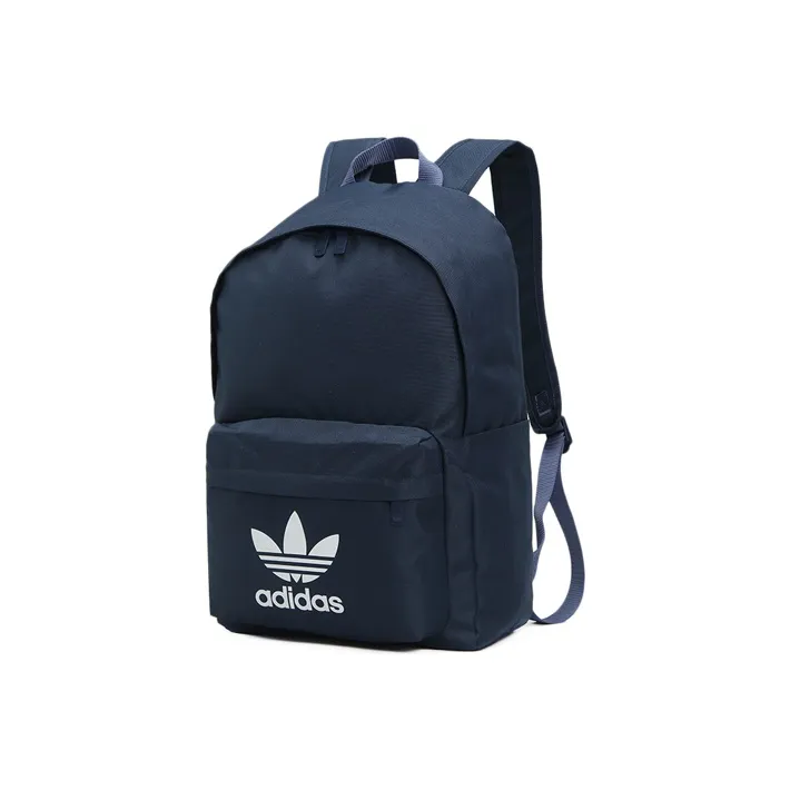 Adidas Originals Recycled Polyester Fabric Backpack Unisex Marine Blue-1