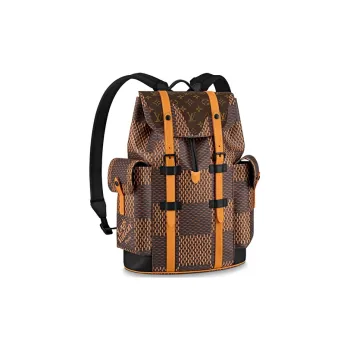 LOUIS VUITTON X Nigo Christopher Backpack Damier Ebene Giant Pm Brown