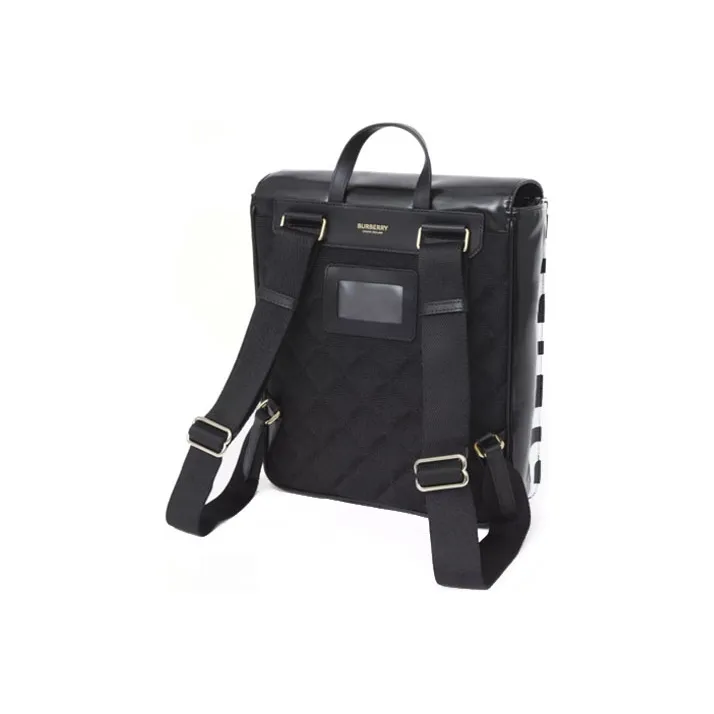Burberry Coated Canvas Backpack Kids' Black-1