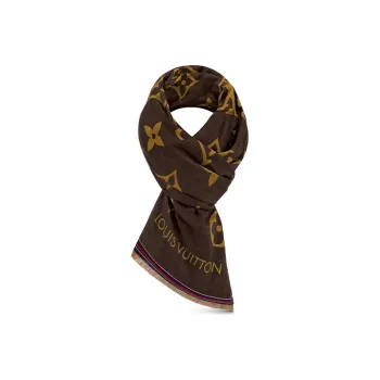 LOUIS VUITTON Knit Scarves Women's Dark Brown