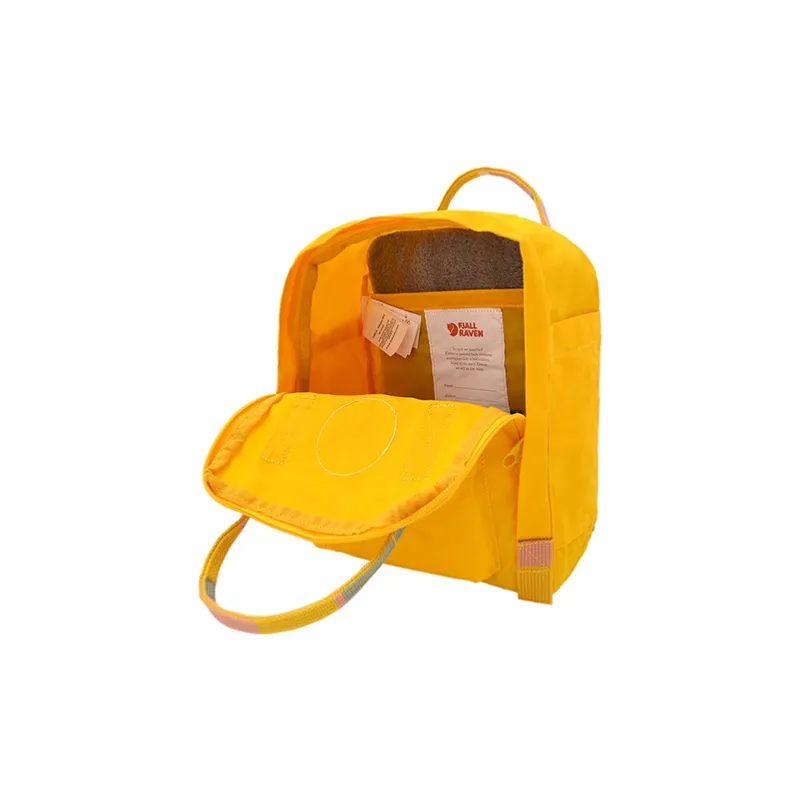 Fjallraven Kanken Fabric Backpack Mini Unisex Warm Yellow-3