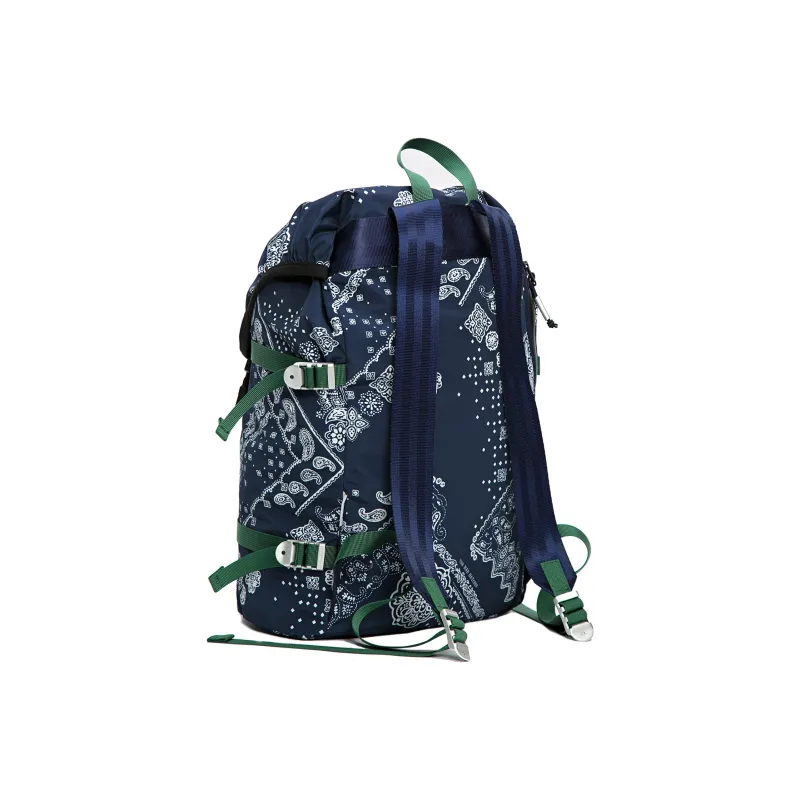 The MAD HATcher Polyester Backpack Unisex Black/Navy Blue/Purple-4