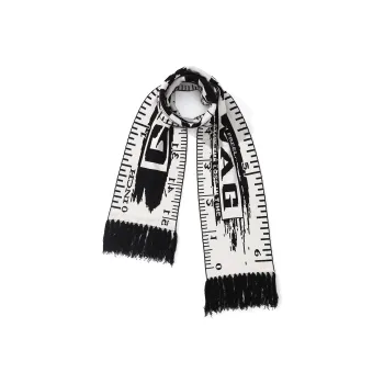 GENANX Scarves Unisex Black/White