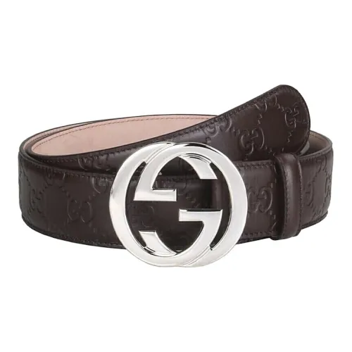 GUCCI Signature Leather Belts Men