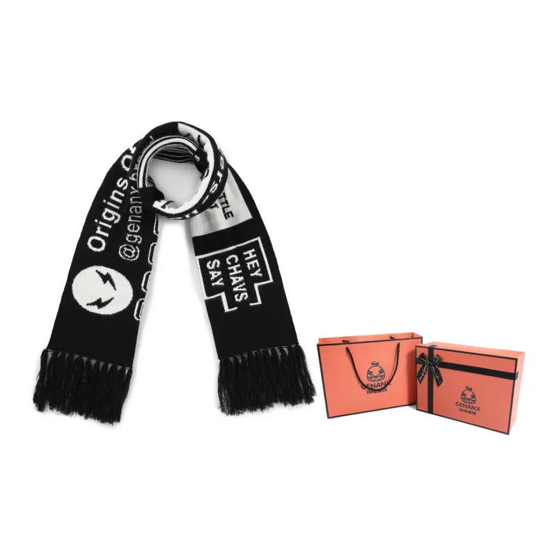 GENANX Knit Scarves Unisex-4