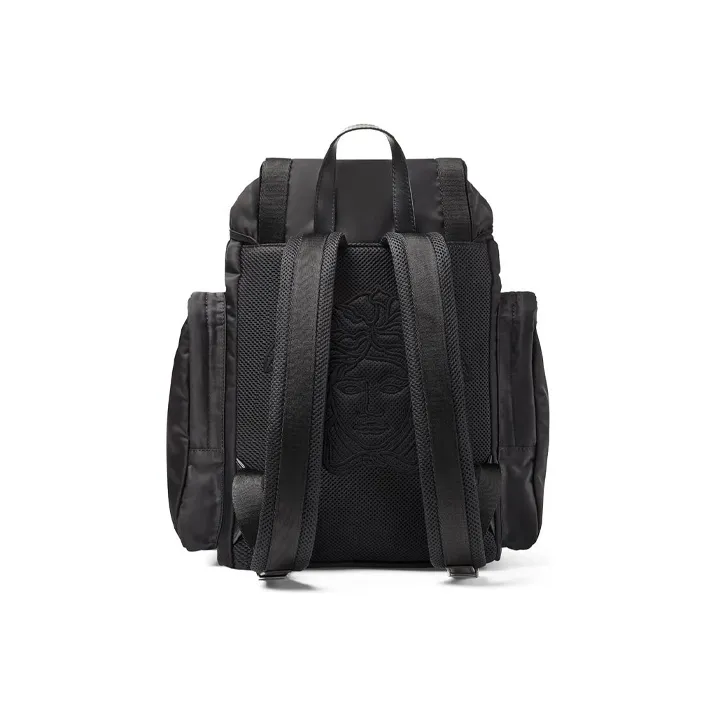 VERSACE Polyamide Backpack Regular Men's Black-3