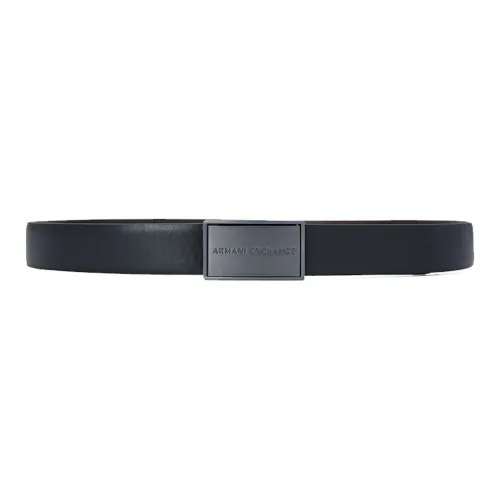 ARMANI EXCHANGE Leather Belts Men Black