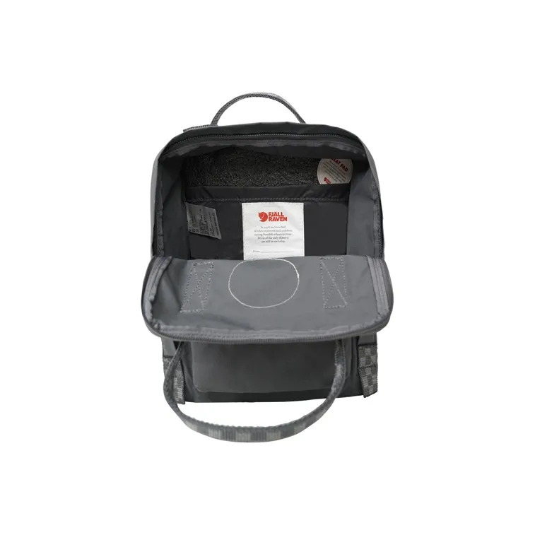 Fjallraven Polyester Backpack Mini Unisex Super Gray/Checkerboard-3