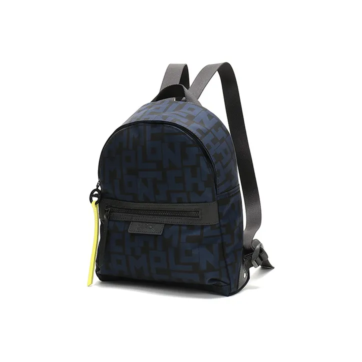LONGCHAMP Le Pliage Polyamide Canvas Fabric Backpack Small Size Women's Marine Blue-2