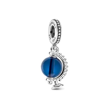 Pandora 925 Sterling Silver Charm/Pendant Unisex Blue