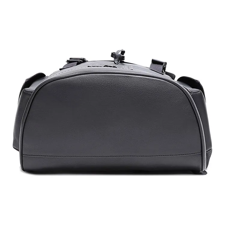 COACH Rivington Leather Travel Bag Backpack Large Size Men's Black-5