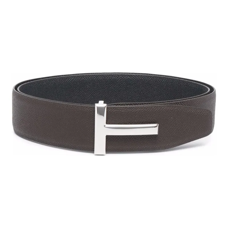 TOM FORD Leather Belts Unisex Brown-0