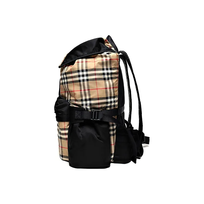 Burberry Canvas Backpack Regular Women's Beige-2
