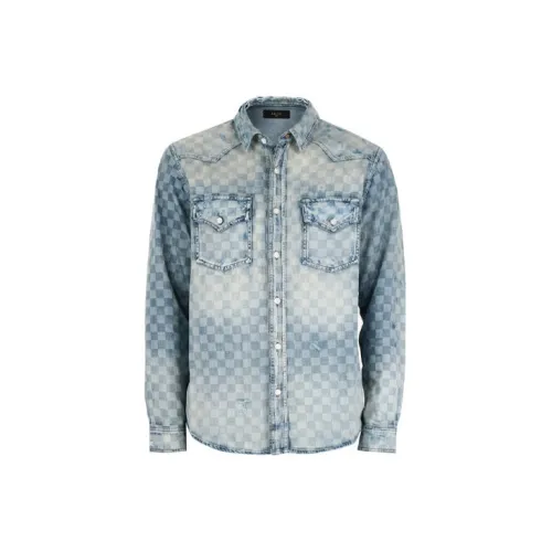 AMIRI Shirts Men Blue