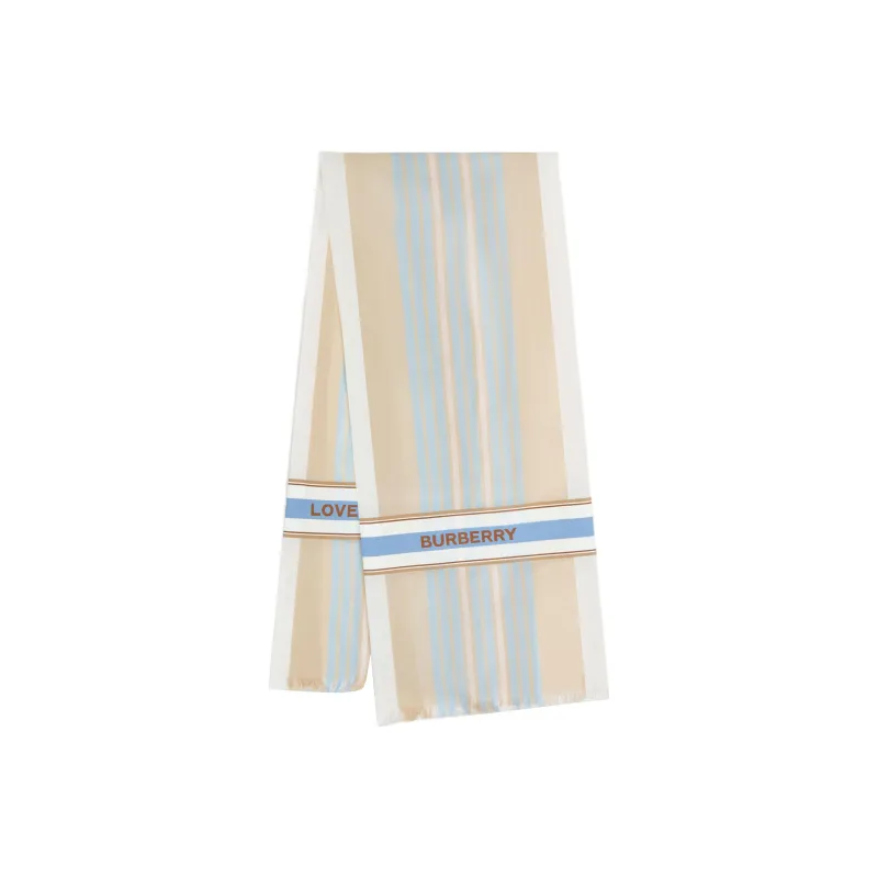Burberry Knit Scarves Men Archive Beige-0