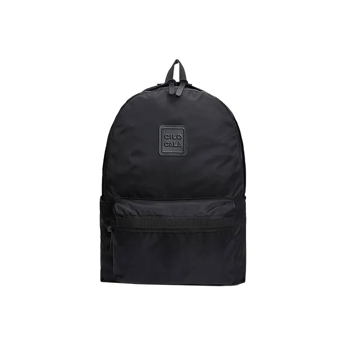 CILOCALA Nylon Fabric Backpack Regular Unisex BLACK-0