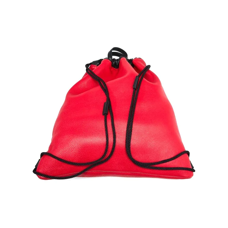GUCCI Leather Backpack Unisex Red-2