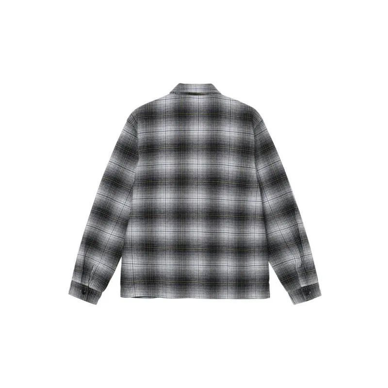 Stussy Paul Shadow Plaid Zip Shirt-1