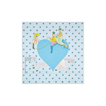 HERMES Tea Time Silk Scarves Women's Blue