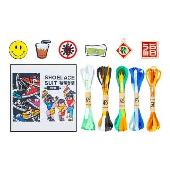 JRs Shoelaces Unisex Color Block 5 Pack Set