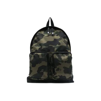 A BATHING APE Polyester Backpack Regular Unisex Green