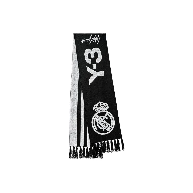 Y-3 Real Madrid Knit Scarves Unisex Black-0