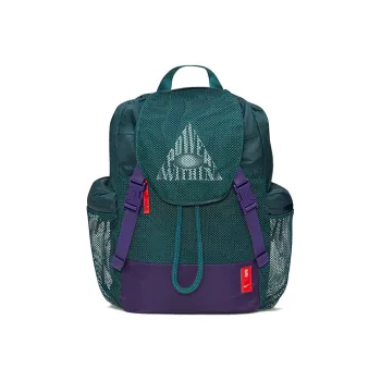 Nike Polyester Backpack Regular Unisex Dark Atomic Cyan & New Blue Purple & Chili Red